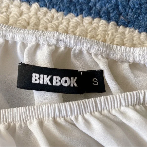 🐚 BIKBOK BOHO OPEN SHOULDER LOOSE FIT BLOUSE! - Picture 6 of 9